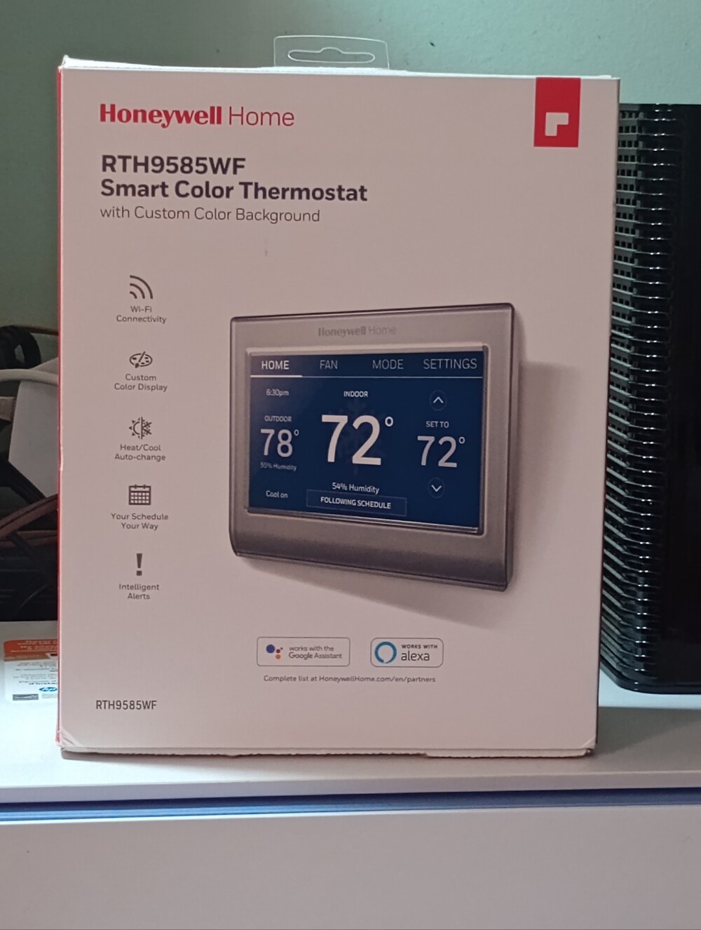 RTH9585WF Smart Color Thermostat - Silver